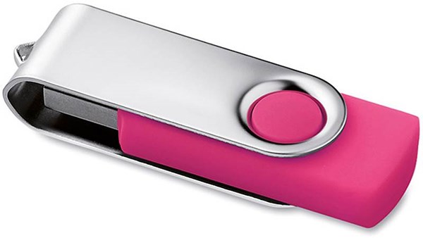 Obrázky: Twister Techmate 3.0 růžovo-stříbrný USB disk 8GB, Obrázek 2