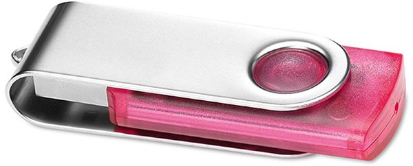 Obrázky: Twister Transtech 3.0 růžovo-stříbr. USB disk 64GB
