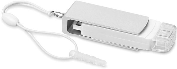 Obrázky: OTG Flash USB flash disk 64 GB s micro USB, bílý