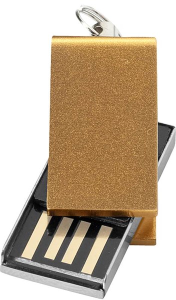 Obrázky: Zlatý malý hliníkový USB flash disk 64GB
