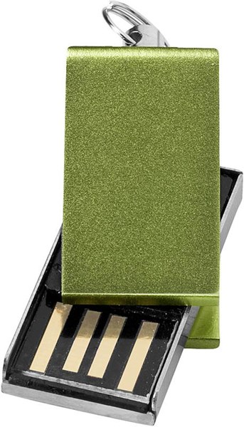 Obrázky: Zelený malý hliníkový USB flash disk 32GB, Obrázek 2