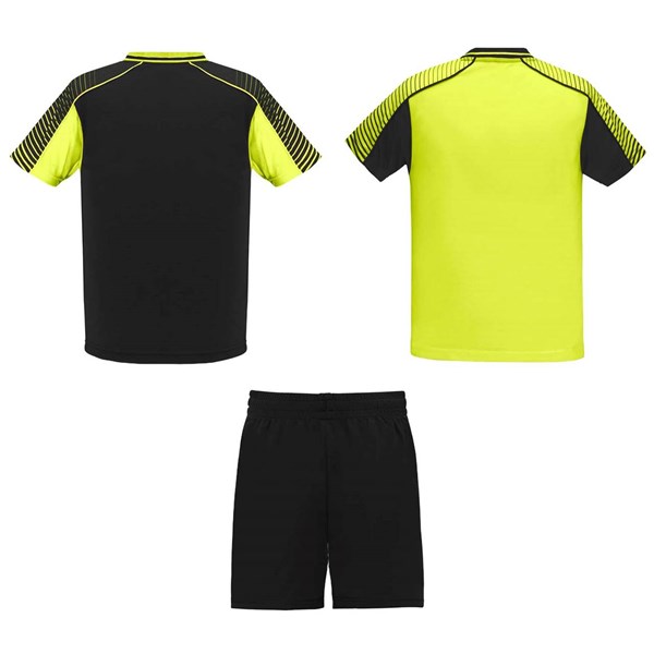 Obrázky: Sport. sada 2 dresů+šortek,fluor.žluto-černá L, Obrázek 2