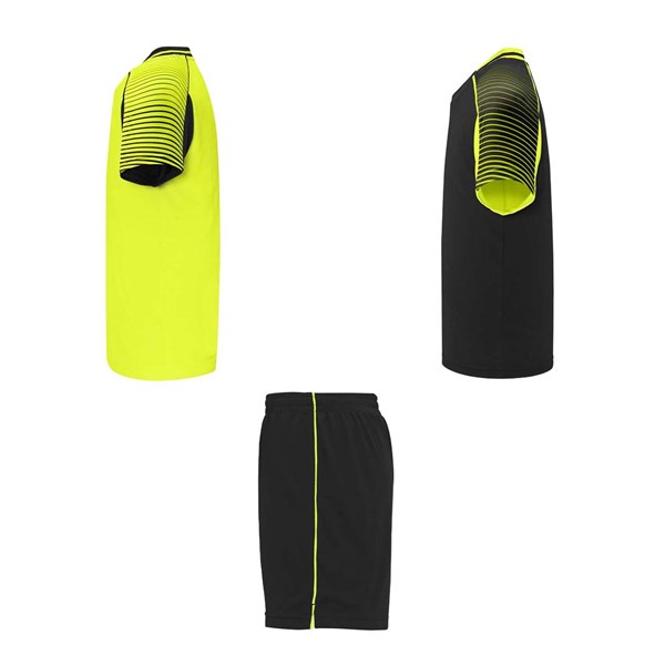 Obrázky: Sport. sada 2 dresů+šortek,fluor.žluto-černá L, Obrázek 4