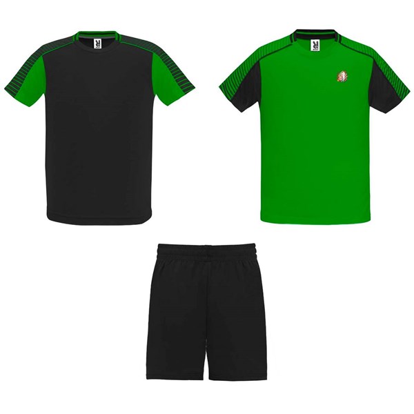 Obrázky: Dětská sada 2 dresů+šortek,zeleno-černá 3/4, Obrázek 6