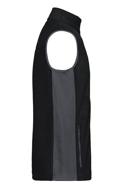 Obrázky: Mikrofleece vesta se softshellem, černá 4XL, Obrázek 3