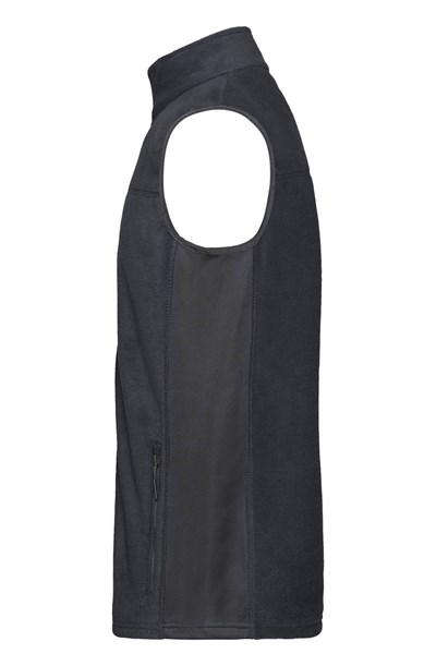 Obrázky: Mikrofleece vesta se softshellem, antracit 4XL, Obrázek 2