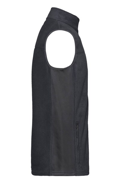 Obrázky: Mikrofleece vesta se softshellem, antracit 5XL, Obrázek 3