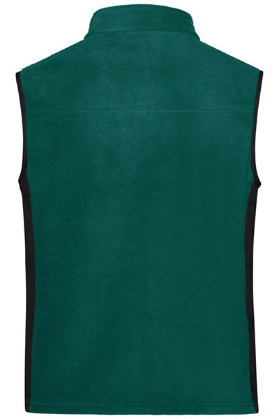 Obrázky: Mikrofleece vesta se softshellem, zelená 4XL, Obrázek 5