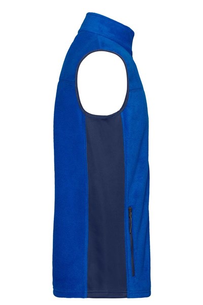 Obrázky: Mikrofleece vesta se softshellem,král.modrá 4XL, Obrázek 4