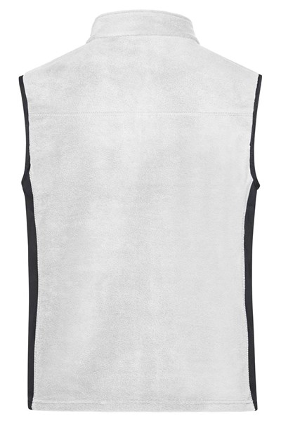 Obrázky: Mikrofleece vesta se softshellem, bílá 4XL, Obrázek 4