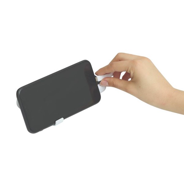 Obrázky: Bílá powerbanka 10 000 mAh s kabely a displejem, Obrázek 9