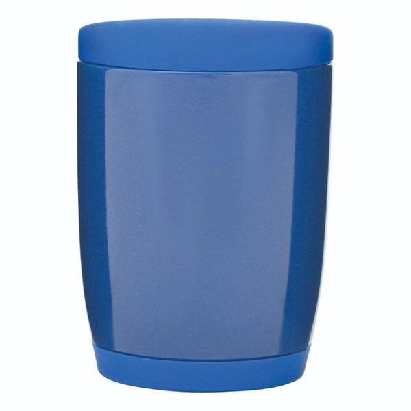 Obrázky: Modrý keramický hrnek 350ml s víčkem, Obrázek 2