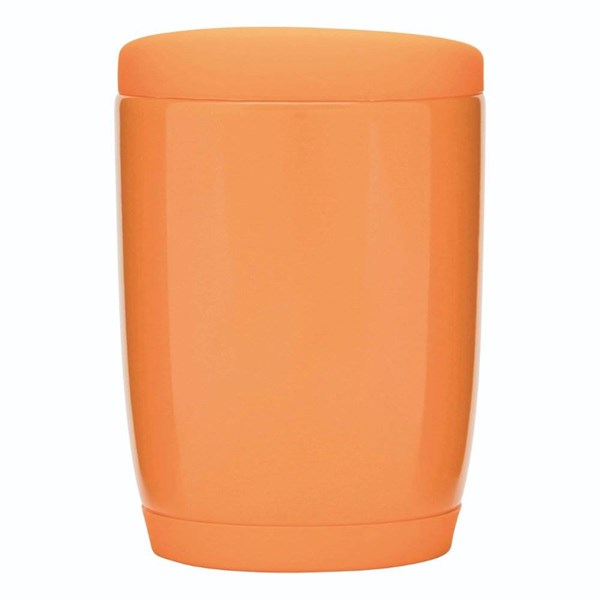 Obrázky: Oranžový keramický hrnek 350ml s víčkem, Obrázek 2
