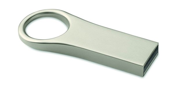 Obrázky: Malý hliníkový USB flash disk s kul. otvorem, 8GB, Obrázek 2