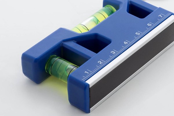 Obrázky: Magnetická multifunkč. vodováha přívěsek, modrá, Obrázek 3