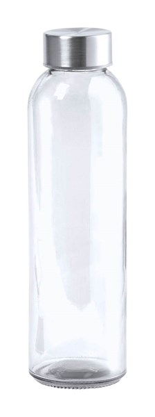 Obrázky: Průhledná skleněná láhev 500ml s nerez. uzávěrem