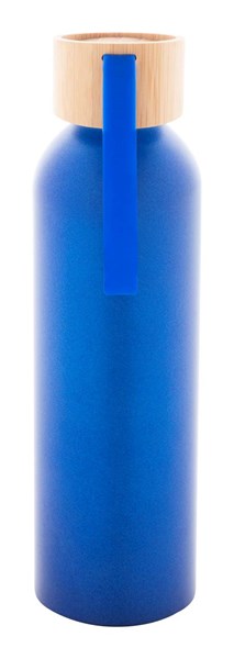 Obrázky: Modrá láhev 600ml, recyk. hliník a silik.poutko, Obrázek 3