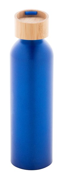 Obrázky: Modrá láhev 600ml, recyk. hliník a silik.poutko, Obrázek 4