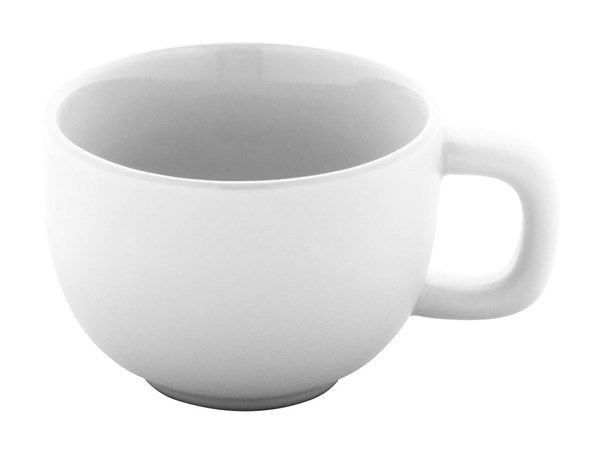 Obrázky: 2ks šálků 200ml s podšálkem na cappuccino, bílé, Obrázek 8