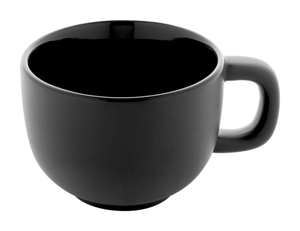 Obrázky: 2ks šálků 200ml s podšálkem na cappuccino, černé, Obrázek 8