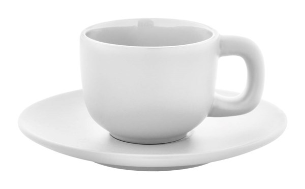 Obrázky: 2ks šálků 85ml s podšálkem na espresso, bílé, Obrázek 4