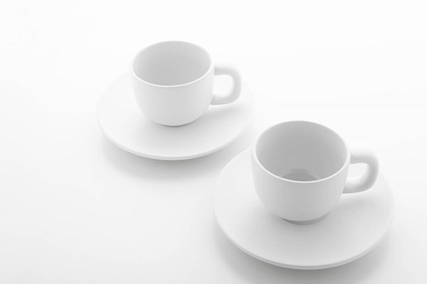 Obrázky: 2ks šálků 85ml s podšálkem na espresso, bílé, Obrázek 7