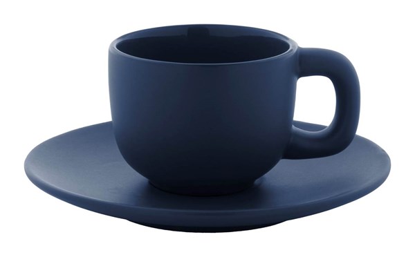 Obrázky: 2ks šálků 85ml s podšálkem na espresso, modré, Obrázek 4