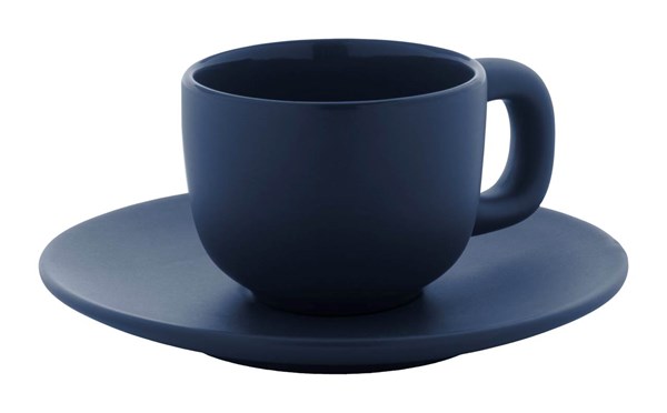 Obrázky: 2ks šálků 85ml s podšálkem na espresso, modré, Obrázek 5