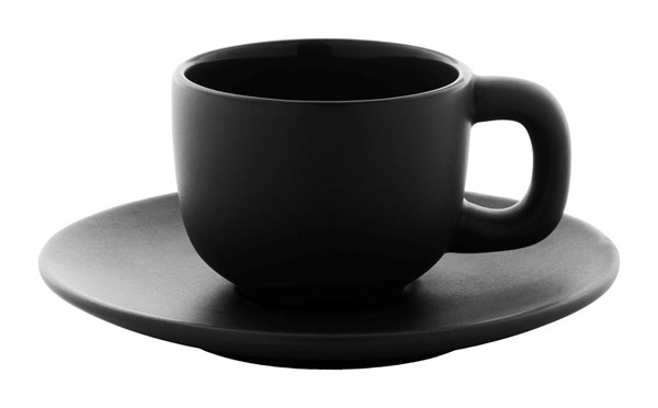 Obrázky: 2ks šálků 85ml s podšálkem na espresso, černé, Obrázek 4