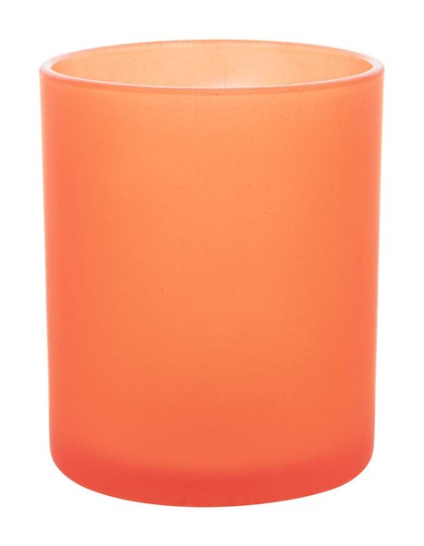 Obrázky: Skleněný oranžový frosty hrnek 300ml, Obrázek 2