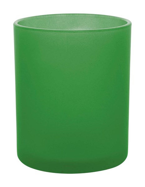 Obrázky: Skleněný zelený frosty hrnek 300ml, Obrázek 2