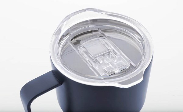 Obrázky: Dvoustěnný termohrnek-recykl. nerez, víčko, modrá, Obrázek 5