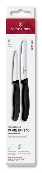 Obrázky: Černá sada-2 nože VICTORINOX-pap. krabič.(8+11cm)