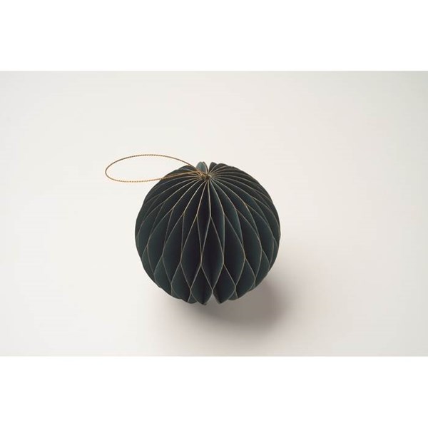 Obrázky: Skládací papírová vánoční koule, zelená, Obrázek 2