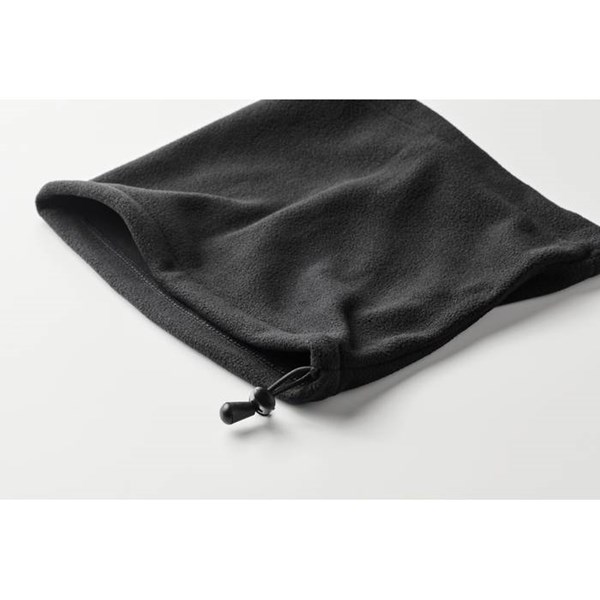 Obrázky: Černá fleecová nastavitelná bandana, Obrázek 4