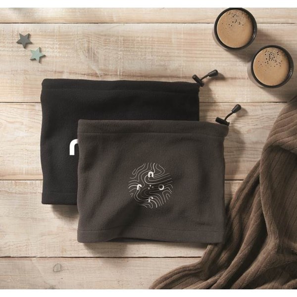 Obrázky: Šedá fleecová nastavitelná bandana, Obrázek 2