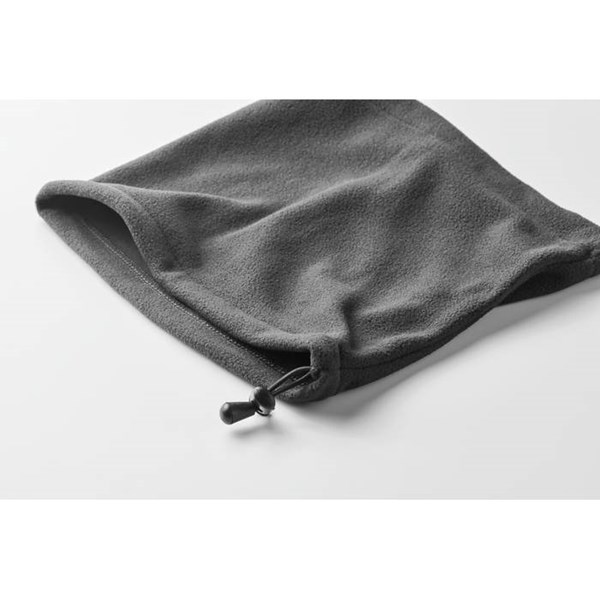 Obrázky: Šedá fleecová nastavitelná bandana, Obrázek 5
