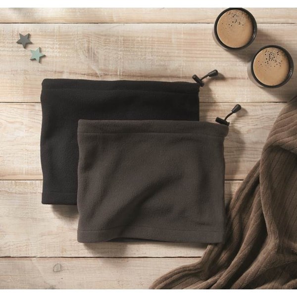 Obrázky: Šedá fleecová nastavitelná bandana, Obrázek 6