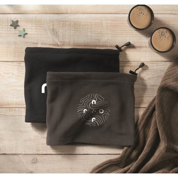 Obrázky: Šedá fleecová nastavitelná bandana, Obrázek 7