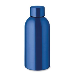 Obrázky: Jednostěnná láhev 500ml z rec. nerez, modrá