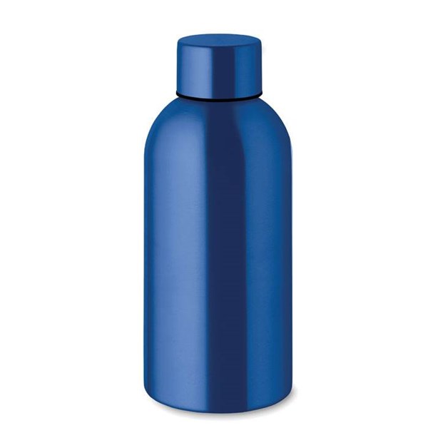 Obrázky: Jednostěnná láhev 500ml z rec. nerez, modrá