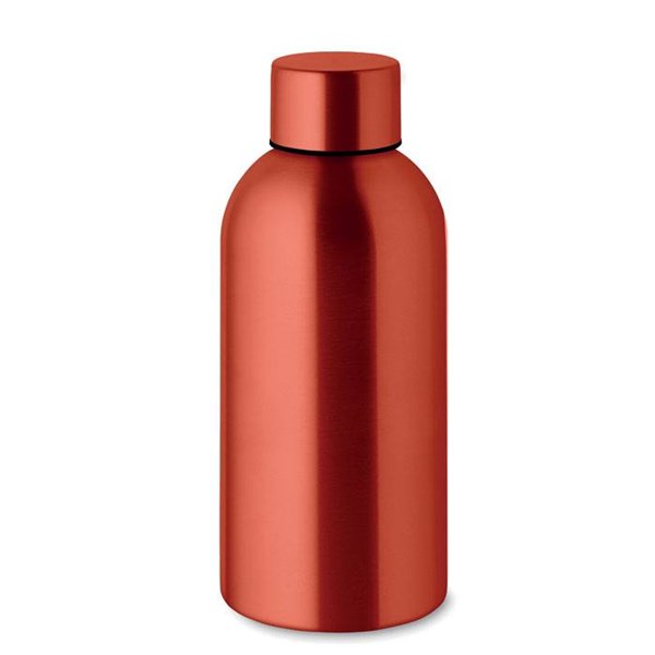 Obrázky: Jednostěnná láhev 500ml z rec. nerez, červená
