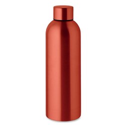 Obrázky: Jednostěnná láhev 750ml z recykl. nerez, červená