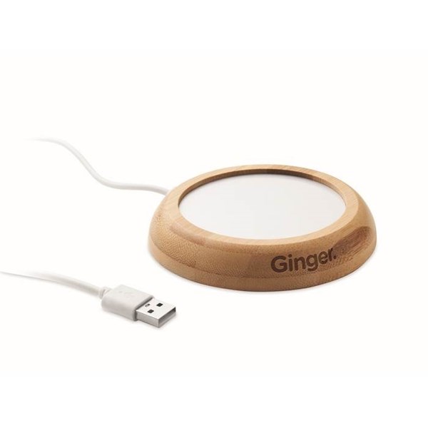 Obrázky: USB ohřívač hrnků s bambus. okrajem, Obrázek 8