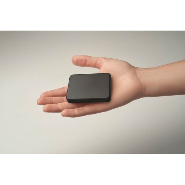 Obrázky: Powerbanka 5000 mAh z recykl. ABS, černá, Obrázek 11