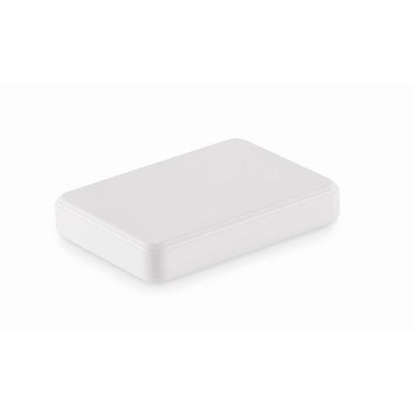 Obrázky: Powerbanka 5000 mAh z recykl. ABS, bílá, Obrázek 2