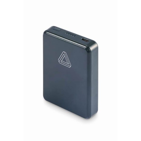 Obrázky: Powerbanka 5000 mAh z recykl. ABS, franc. modrá, Obrázek 5