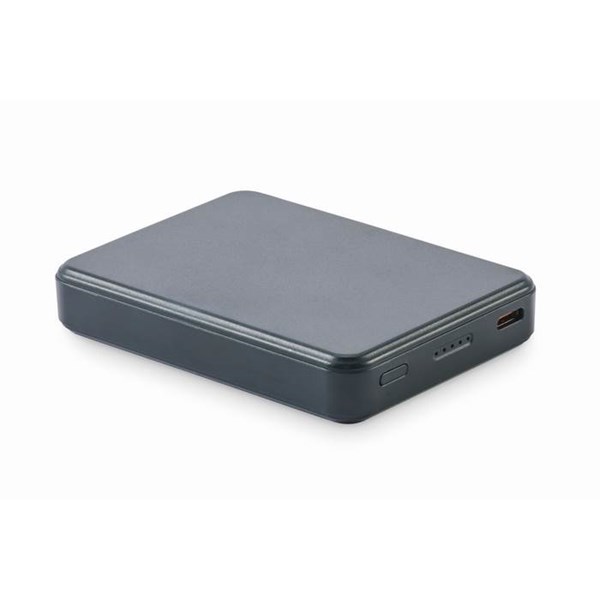 Obrázky: Powerbanka 5000 mAh z recykl. ABS, franc. modrá, Obrázek 13