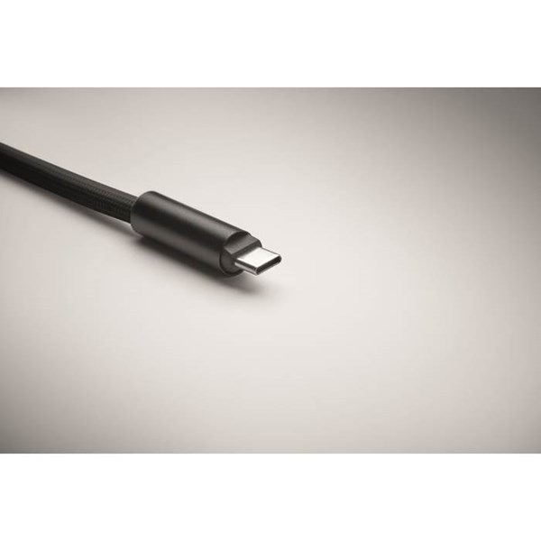 Obrázky: Šňůrka na krk-nabíjecí a datový kabel 60W, černá, Obrázek 7