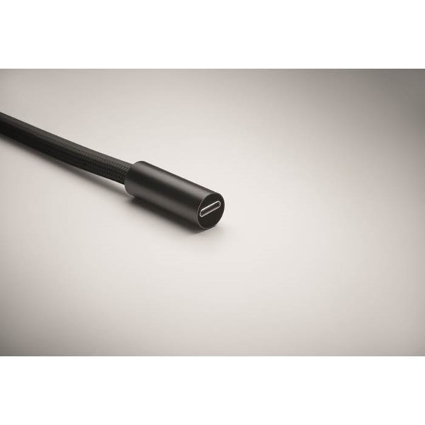 Obrázky: Šňůrka na krk-nabíjecí a datový kabel 60W, černá, Obrázek 8